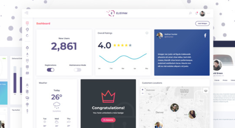 Elisyam — Web App & Admin Dashboard Template