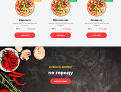 PIZZA шаблон для Simpla CMS