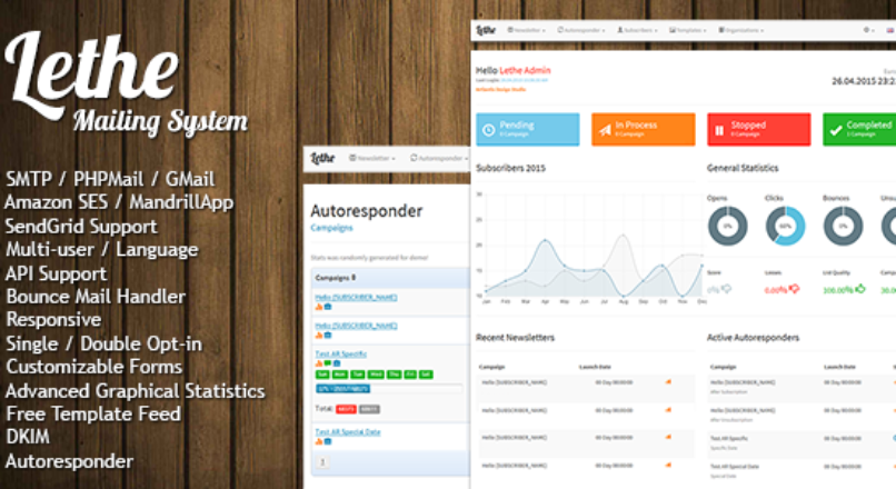 Lethe v2.2 NULLED — скрипт email рассылок