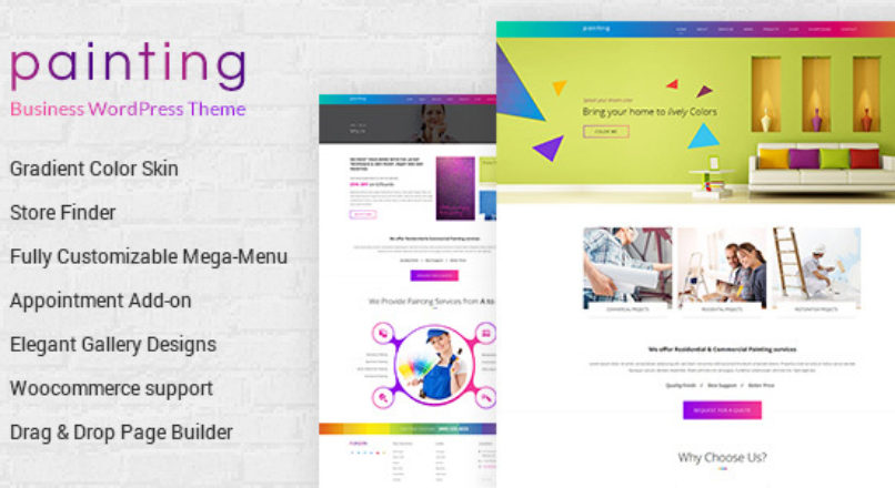 Paint — Painting Company WordPress Theme