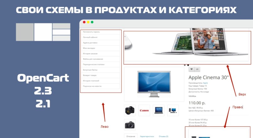Свои схемы в продуктах и категориях / Schemes in products and categories v1.0.0