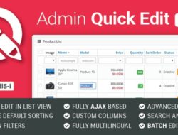 Admin Quick Edit PRO 6.0.0 Opencart 3