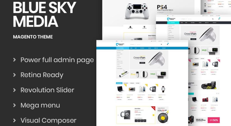 Bluesky-Media Адаптивная тема Magento 2