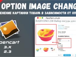 Option Image Change — Изменение картинки товара в зависимости от опции 1.1