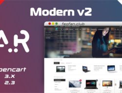 Aridius modern Адаптивный, многомодульный шаблон Modern v.2.9.7 VIP
