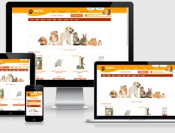 Многоцветный шаблон зоомагазина PetShop v1.3