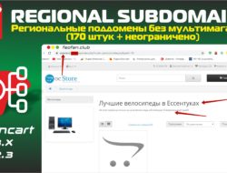 Regional subdomains — Региональные поддомены без мультимагазина (170 штук + неограничено) 1.1 VIP