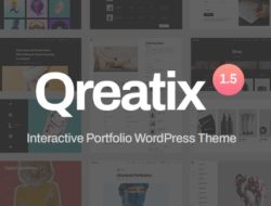 Qreatix v1.5.4 NULLED – тема WordPress для интерактивного портфолио FREE