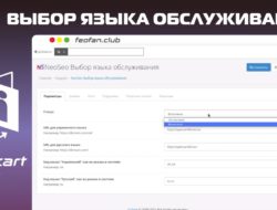 Выбор языка обслуживания v5 OpenCart 3 KEY