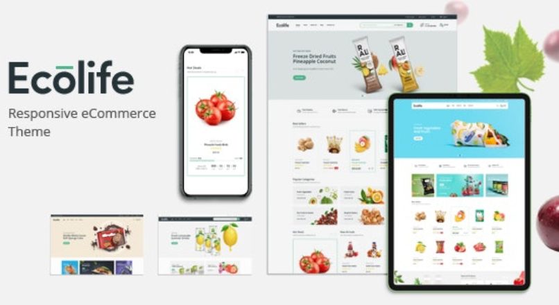 Ecolife Organic WooCommerce WordPress Theme v1.0.4