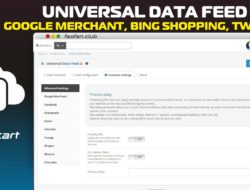 Universal Data Feed Google Merchant, Bing shopping, Twenga, etc. v2.2.1