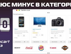 Плюс минус в категории