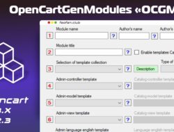 OCGM Deployment программа для генерации разнообразный модулей под системы на базе OpenCart