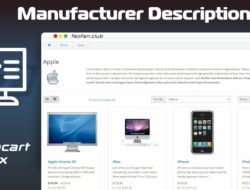 Manufacturer Description Opencart3 and Journal3 v1.0.5