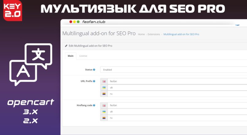 Мультиязык для SEO Pro — Multilingual add-on for SEO Pro