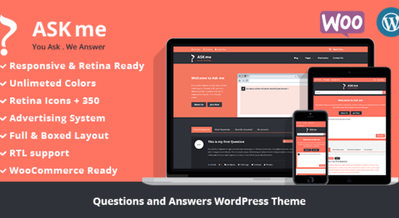 Ask Me 6.8.6 NULLED – Responsive Questions & Answers WordPress