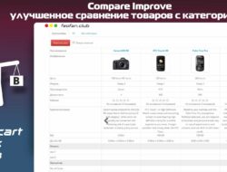 Compare Improve — улучшенное сравнение товаров с категориями 3.0