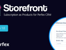 Продукты и услуги для Perfex CRM v1.3.2