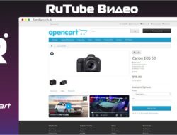 RuTube Видео v1.0.2 для OpenCart