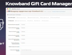 Менеджер подарочных карт — Knowband Gift Card Manager v2.2 VIP